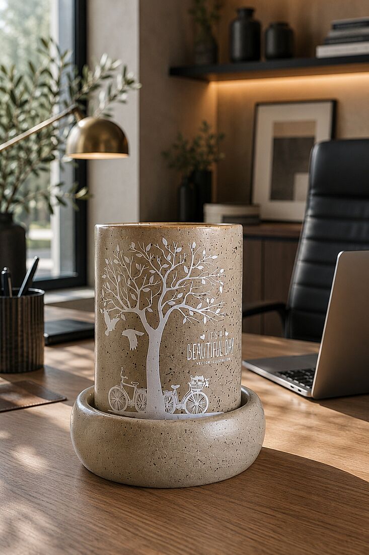 Beige Ceramic Oil Burner